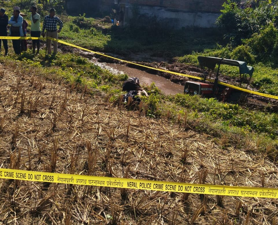 गोरखामा ट्याक्टर दुर्घटनामा परी एकजनाको मृत्यु